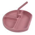 Nouveau bébé assiettes divisées produits sans BPA Silicone assiettes pour bébés sécurité anti-dérapant aspiration assiette alimentaire pour tout-petits